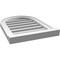 Ekena Millwork Round Top Surface Mount PVC Gable Vent: Functional, w/ 2"W x 2"P Brickmould Sill Frame, 16"W x 22"H GVPRT16X2203SF - alternate 2